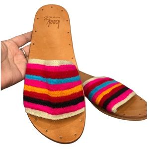 New Beek woven colorful handmade sandals size 7